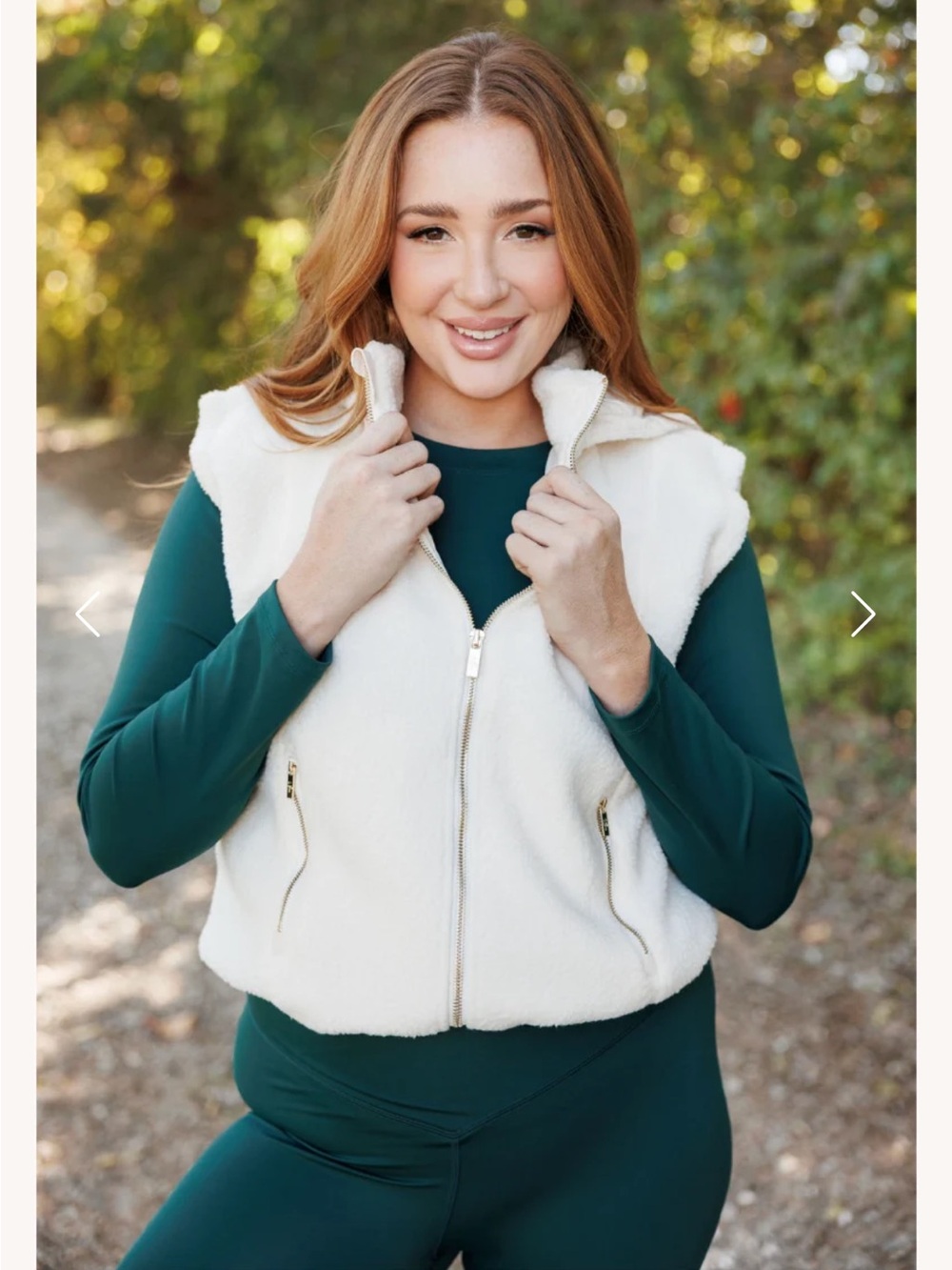 Salt Project Cream Alpine Sherpa Hooded Vest NWT
